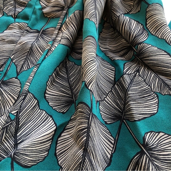 Mas Animale Overall Romper Women’s Size 36(XS/S) Green/Gray Long Flared Sleeves - Picture 14 of 16